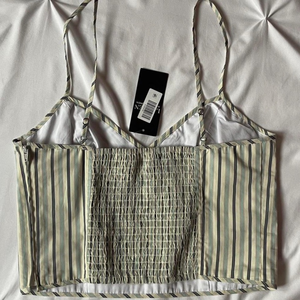 Lauren by Ralph Lauren Striped Spaghetti Strap Top size 14 - Picture 10 of 15
